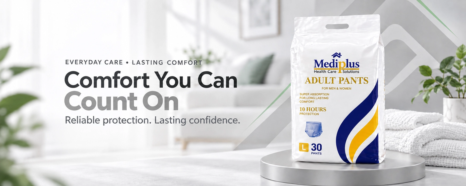 MediPlus Adult Pants campaign: worry-free periods with long-lasting comfort
